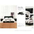 new modern genuine sleep leather bed (H-018)